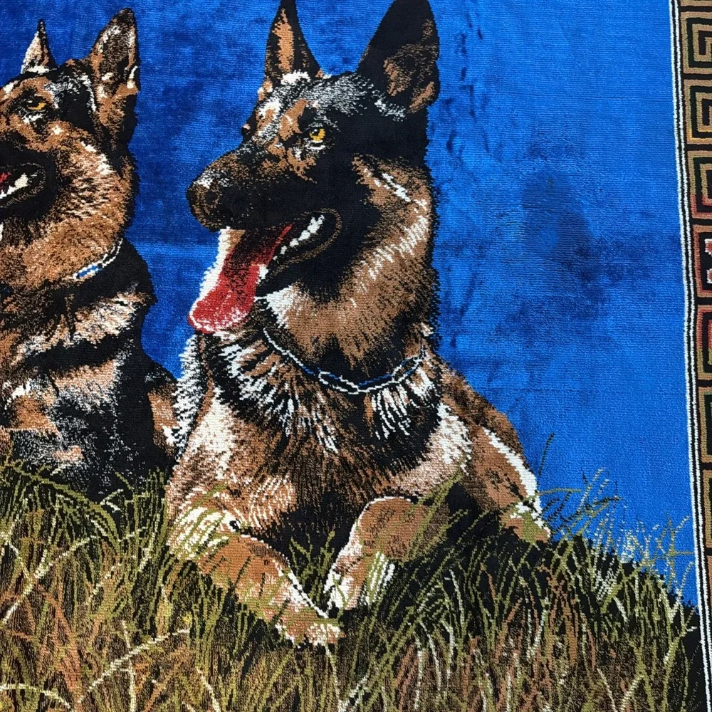 Wall Hanging Husky Police‎ Dog Classic Vintage 60x 49 Unique , Man Cave , Rare